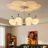Lámpara Bauhaus color caqui, luminaria estilo vintage para protección ocular, lámpara de pasillo retro francesa, candelabro de 6 luces para sala de estar, hierro, otros