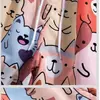 Pantalones Cortos Verano Casual Gato de Dibujos Animados Sueltos Delgados Pareja Vacaciones en la Costa Pantalones de Playa Hawaii Pantalones de Hombre
