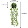 Amazon Césped de Milán Artificial en Maceta Bonsái Maceta de Plástico Escarchado Decoración para Armario de Casa Planta Verde Planta Colgante en Maceta