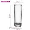 Taza de agua de cristal para catering al por mayor portalápices de cuerpo recto taza de cristal mecanismo de LOGO taza de cristal