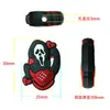 Cuentas para bolígrafo de PVC de Halloween, cuentas de calavera de dibujos animados, cuentas de hilo, cuentas centrales de fantasma lindas