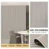 Paneles de Pared de Rejilla Autoadhesivos para Suministro de Comercio Exterior Transfronterizo Fondo de Pared con Veta de Madera 3D Decoración de Pared de TV para Sala de Estar Impermeable y a Prueba de Humedad