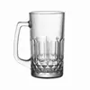 Venta al por mayor de fabricante Tarro de cerveza de vidrio de material alto blanco Tarro de cerveza de barril 1 litro Tarro de cerveza 0.4 litros 0.3 litros Tarro de cerveza publicitario