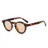 Óculos de Sol Redondos Estilo Coreano Transfronteiriços para Homens e Mulheres, High-End, Anti-UV, Anti-Luz Azul, Armação Lisa