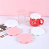 Tapa de Silicona para Taza de Nieve Espesa Linda Chica Estudiante Taza Abierta Tapa de Taza Cubierta de Taza Sin Olor Resistente a Altas Temperaturas