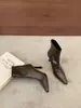 2026 Botines de Tacón de Aguja con Punta Cuadrada Otoño/Invierno Nuevos con Cremallera Trasera Elásticos Ajustados Forrados de Lana Botines Retro Tobilleros Negro Blanco Café