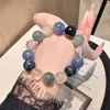 Pulseira Original de Olho de Tigre Azul Natural, Joia Feminina Retro Fashion e Versátil, Presente para Amigos, Atacado de Pulseiras de Cristal