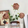 3 rosas do sol artificiais com bordas queimadas pintadas a óleo, estilo vintage, para sala de estar, mesa de jantar, decoração de fundo de casamento e arranjos florais