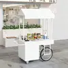 Carritos Metálicos para Exteriores para Puestos de Mercado de Flores, Adecuados para Exhibición y Ventas en Eventos de Gran Apertura y Centros Comerciales