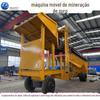 Máquina de garimpo de ouro móvel, grande tambor de peneiramento, areia, equipamento de máquinas de ouro, equipamento de lavagem de ouro para garimpo de lama de Fujian