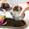2023 nuevo Explosiones Nórdico Colorido Vaso de Whisky Vidrio Taza de Bebida para el Hogar Vaso Transparente Jugo