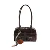 Bolso de Hombro Retro Moda 2026 Nuevo Piel Suave Multibolsillos de Mano y Hombro Diseño de Nicho Bolso de Bowling para Mujer