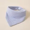 Babero triangular de crepé de algodón puro para bebé, color liso, superventas de Amazon, babero de gasa para bebé, suave y absorbente