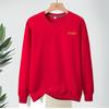 Terry pescoço redondo dragão ano novo suéter pullover plus size solto plus size masculino super macio confortável inverno e primavera