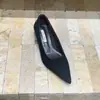 Punta Fina Tacón Aguja Francés Zapatos de Tacón Alto Negros para Mujer 2026 Nuevos Otoño e Invierno Stiletto Gamuza Zapatos de Trabajo