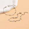 Joias Transfronteiriças, Estilo Praia, Tornozeleira da Moda com Estrela de Pérola Artificial e Strass, Simples e Versátil, Empilhável, Joia para Pé de Luxo Leve para Homens e Mulheres