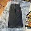 Tendencia de Celebridad de Internet Harajuku Hip-Hop Cráneo Retro Streetwear Jeans Jnco Y2K Jeans para Hombre Venta al por Mayor