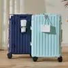 ¡Wow Maleta Personalizable con Marco de Aluminio, Diseño de Bloques de Color, Maleta de Viaje con Ruedas Universales, de 20 Pulgadas para Mujeres y Hombres, Equipaje de Mano para Estudiantes, de 24 Pulgadas