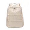 Mochila nueva de tela Oxford 2026 para mujer, con patrones de diamantes bordados, gran capacidad, adecuada para mamás, viajes y uso casual versátil