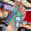 Nuevo Llavero Colgante de Plástico Blando Minecraft Mc Llavero Colgante de Coche Muñeco de Dibujos Animados Pvc