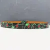 Cinturón Original de Calle Estilo Americano con Remaches, Patrón de Cocodrilo Beige, Púas de Rayo Amarillas y Rojas, Cinturón Unisex
