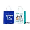 Bolsa Tote Personalizada para Gafas con Impresión de Logo Optometría Oftalmología Hospital Bolsa de Papel para Gafas Personalización Bolsa No Tejida Personalización