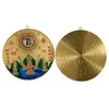 Colgante Redondo de Cobre Pueblo Shanhai, Adorno de Placa de Cobre Pueblo Shanhai, Moneda de Cobre Artesanal Qilin Pueblo Shanhai, Venta al por Mayor de Fábrica