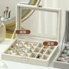 Caja de Almacenamiento de Joyas de Terciopelo de Gran Capacidad Caja de Almacenamiento de Joyas Caja de Almacenamiento para Pendientes Pendientes Anillo Caja a Prueba de Polvo de Gama Alta