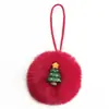 Adorno de Bola de Pelo de Conejo Sintético para Árbol de Navidad, Colgante Decorativo de Bola de Felpa, Accesorios de Bola de Pelo, Regalo de Navidad, Venta al por Mayor desde el Fabricante