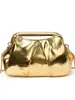 Nuevo Diseño de Comercio Exterior Nicho Bolso Dorado Nube de Gran Capacidad para Mujer, Bolso Cruzado de Cadena Plegado, Bolso de Hombro Único