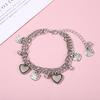 Influencer de Tiktok Elige Pulsera de Gato de Dibujos Animados Linda de Doble Capa para Mujer, Nuevo Estilo para Parejas, Mejores Amigos, Niñas, Accesorios de Chica Dulce