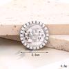 Nuevos Accesorios de Anillo DIY de Perlas y Pedrería, Decoraciones de Lujo para Zapatos con Agujeros, Aleación Incrustada con Diamantes, Joyería de Piedras Preciosas de Cristal, Accesorios Decorativos