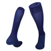 Calcetines de Fútbol Placa Ligera para Adultos Niños Juego Entrenamiento Deportes Calcetines Gruesos con Suela de Toalla Tubo Largo Hasta la Rodilla Bolsillo