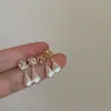 Aretes de Metal Tejido Cepillado Forma de Gota de Agua para Mujer, Diseño Único, Elegantes, Exquisitos, Versátiles