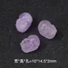 Ametista Natural Leão do Amor Contas Salpicadas Acessórios de Joias Pingente de Amor DIY Pulseira Colar Pequenas Joias Venda por Atacado