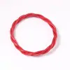 Pulseira Gelatina Tubo de Silicone 3 Fios Corda Torcida Pulseira Trançada Tubo de Plástico Pulseira Torcida com Folha de Ouro Outlet de Fábrica