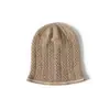 Cachemira 2026 Otoño/Invierno Nuevo Estilo para Mujer de Gama Alta Tejido Color Cálido Bloque de Color Jacquard Gorro con Protección para Orejas Tejido Casual Cubre Cabeza