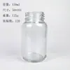 Botella Cápsula Marrón Botella de Vidrio Transparente Botella de Color Té Productos para el Cuidado de la Salud Botella Sellada para Pastillas Botella para Cordyceps Sub-botella de Medicamento
