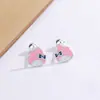 Lindos Aretes de Dibujos Animados Kuromi Melody Hello Kitty Estudiante Japonesa Simples Versátiles Aretes para Perforación de Oreja para Mujeres