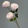 Flores artificiales de rosa multicapa transfronterizas, utilizadas para decoraciones de salones de bodas, arreglos florales para lugares de boda y venta al por mayor de flores de seda