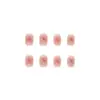 Uñas Vestibles Cortas y Delgadas, Parches de Uñas con Lentejuelas Rosa Blush, Parches de Uñas Artísticas Vestibles, Productos de Uñas Artísticas Terminados al por Mayor