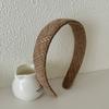 Diadema de Punto Vintage con un Diseño a Cuadros de Moda, Sensación de Alta Gama, Versátil para Estilos Japoneses y Coreanos, Adecuada para Salir, Accesorio para el Cabello