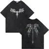 Camisetas Vintage Lavadas Old Skeleton Gym Pump Cover para Hombre Ove