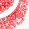 Cuentas de palomitas de maíz de vidrio agrietado de 10 mm, cuentas de vidrio pintadas, cuentas de joyería hechas a mano, accesorios de joyería antiguos de bricolaje al por mayor