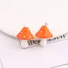 Cogumelo Pena de Repolho Resina Acrílico 3D DIY Colar Pulseira Pingente Pequeno Acessórios de Joia Feitos à Mão
