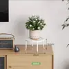 Suporte de Flores de Ferro Nórdico de Chão para Vaso Único Banquinho de Flores de Ferro Mesa de Varanda Interna Cesta Suspensa para Plantas Verdes Suporte para Vasos