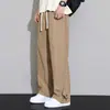 Calças Casuais Masculinas Verão 2025 Novo Estilo Fino Marca da Moda Calças Flare Calças Esportivas de Secagem Rápida Calças Retas Largas
