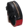 Pulseira de Couro Vintage Simples e Criativa com Bloco de Cores, Estilo Europeu e Americano, Pulseira Personalizada para Homens e Mulheres, Acessórios de Vestuário, Joias Mais Vendidas Transfronteiriças