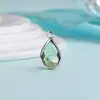 Vidrio de Cristal de Color Transfronterizo Piedra de Nacimiento de Diciembre Colgante de Joyería DIY Accesorios de Piedra de Nacimiento Venta Directa de Fábrica