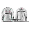 Camiseta de Manga Larga de Comercio Exterior F1 Racing Ropa de Motocicleta Todoterreno Transpirable Secado Rápido Cuello Redondo Manga Corta Ropa Deportiva Top